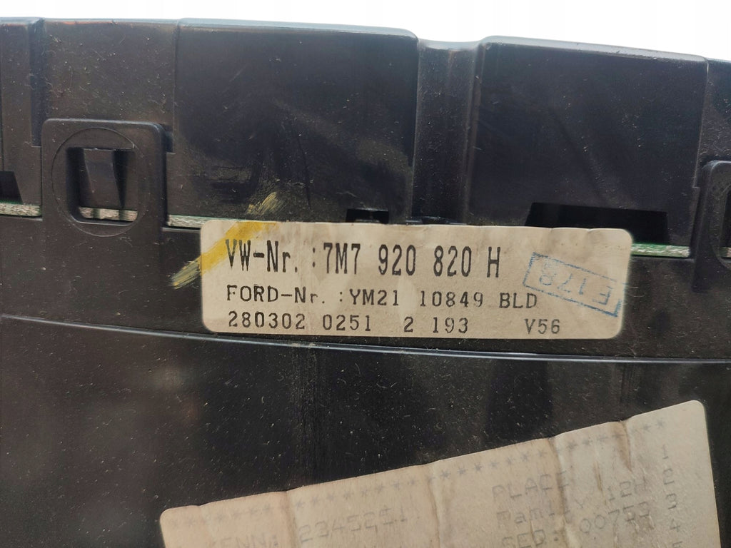 COUNTER FIS SEAT ALHAMBRA SHARAN GALAXY AND 2000-2010 2.0 PETROL 7M7920820H