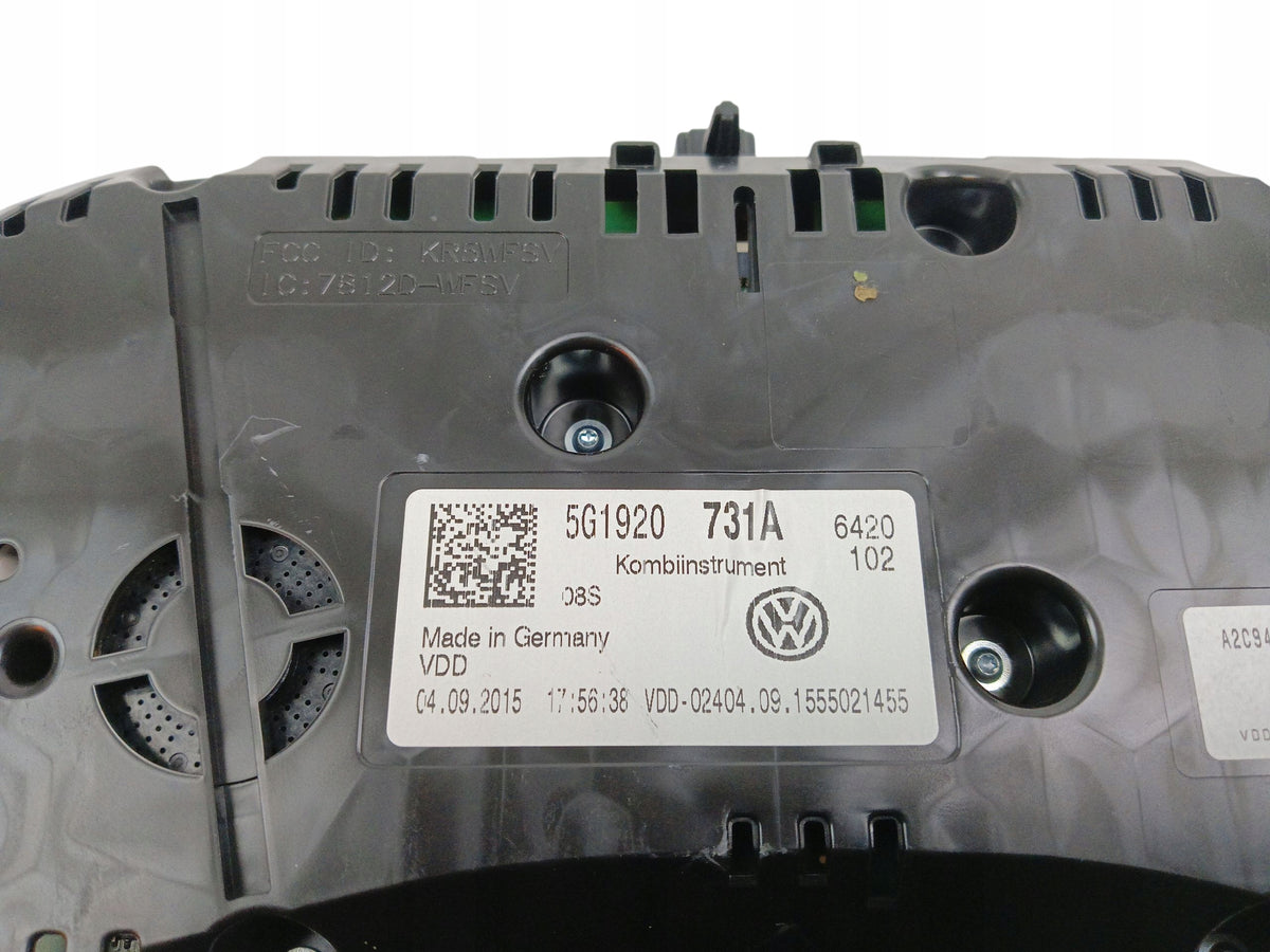 COUNTER VOLKSWAGEN GOLF VII 7 (2012-2016) 1.6 TDI 110KM 5G1920731A EUROPE