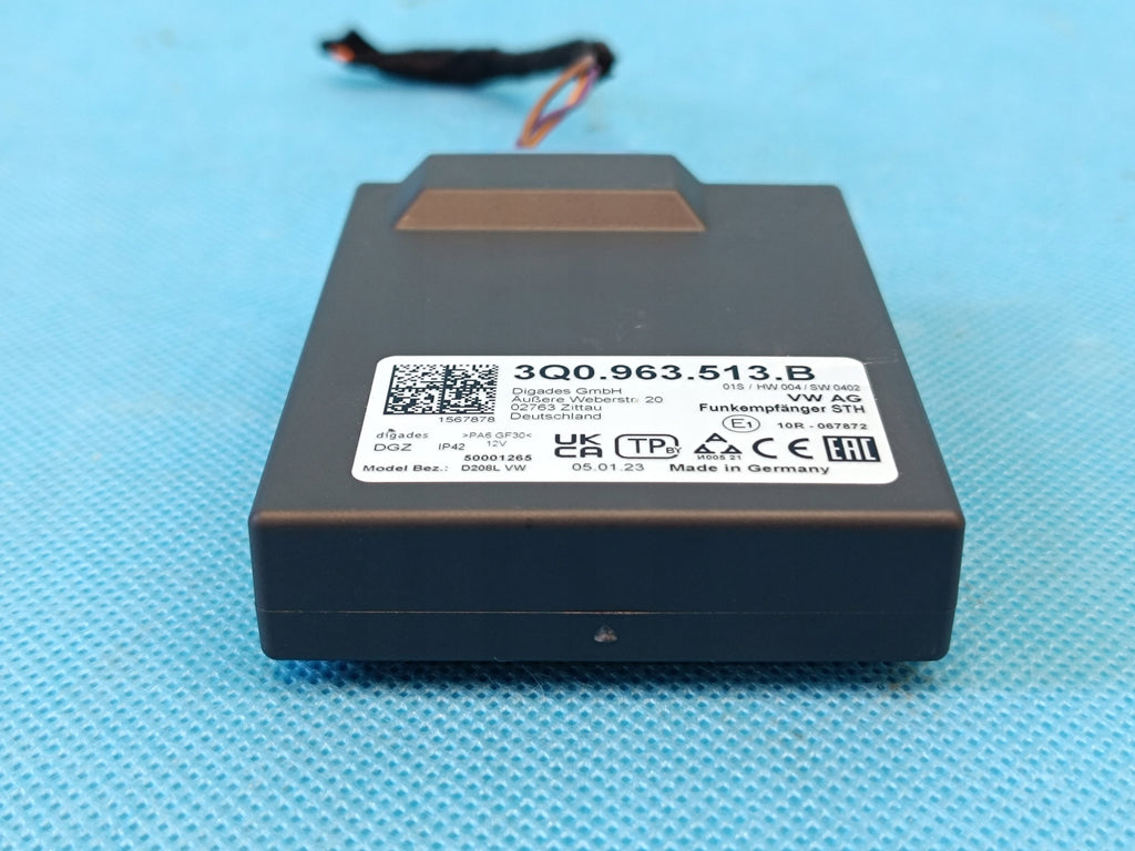CUPRA FORMENTOR 2.0 TSI 140KW 4x4 2024 R MODULE CONTROLLER WEBASTO 3Q0963513B