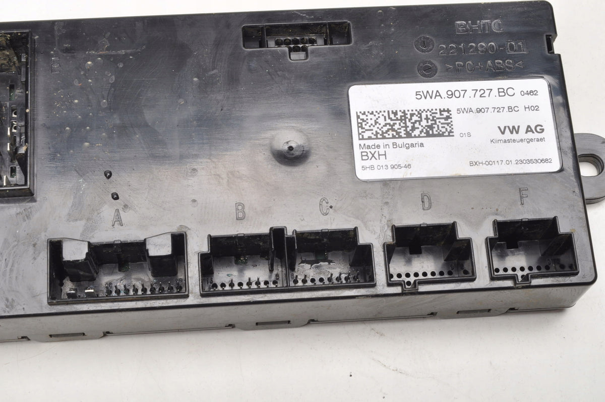 CUPRA FORMENTOR AIR CONDITIONING CONTROLLER 2023R 5WA907727BC