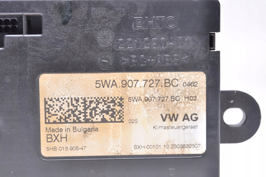 CUPRA FORMENTOR AIR CONDITIONING CONTROLLER 5WA907727BC