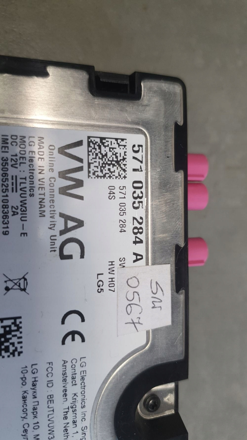 Cupra Formentor Online Service Module 571035284A