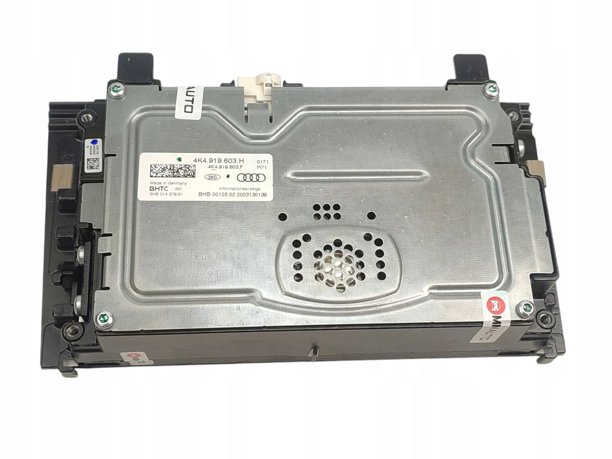 DISPLAY AIR CONDITIONING CONTROL SCREEN AUDI A6 C8 4K4919603H 4K4919603F