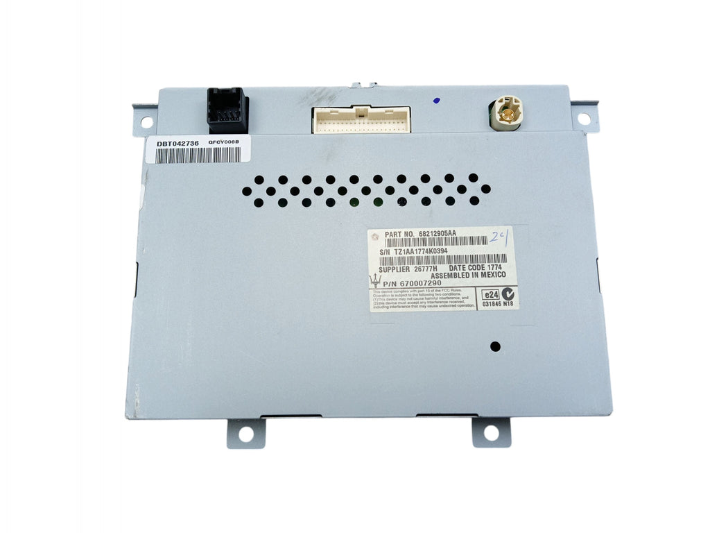 DISPLAY NAVIGATION SCREEN MASERATI GHIBLI III (2013-2017) 68212905AA