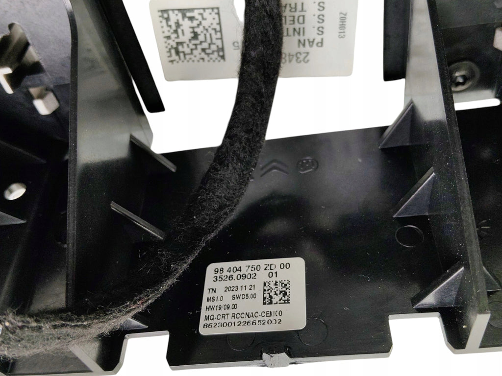 DISPLAY NAVIGATION SCREEN OPEL COMBO E (2021-2023) 98404750ZD