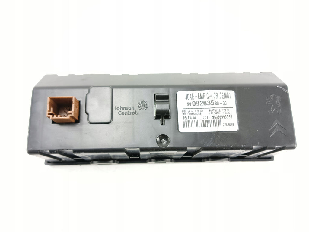 DISPLAY RADIO SCREEN PEUGEOT 301 CITROEN C-ELYSEE 9809263580
