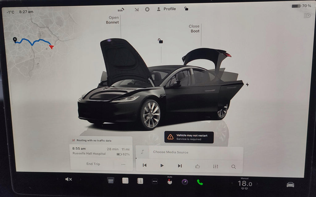 DISPLAY SCREEN MONITOR TESLA MODEL 3 LIFT (2023-) 1673288-10-B