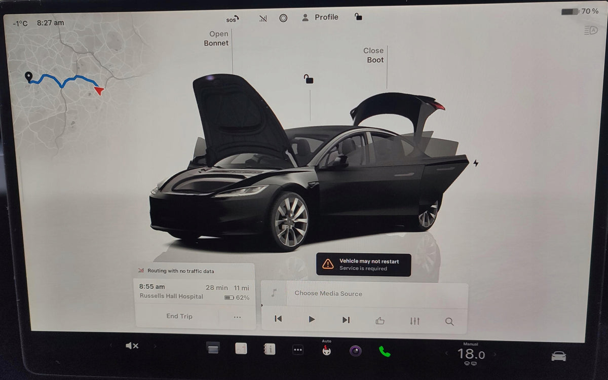 DISPLAY SCREEN MONITOR TESLA MODEL 3 LIFT (2023-) 1673288-10-B