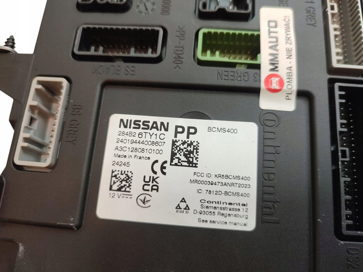 DRIVER MODULE BCM NISSAN QASHQAI III J12 284B266TY1C