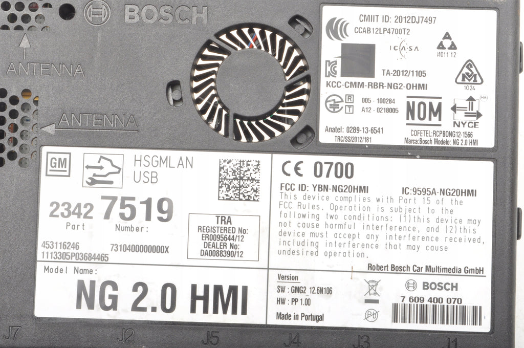 DRIVER MODULE HMI OPEL INSIGNIA A 23427519