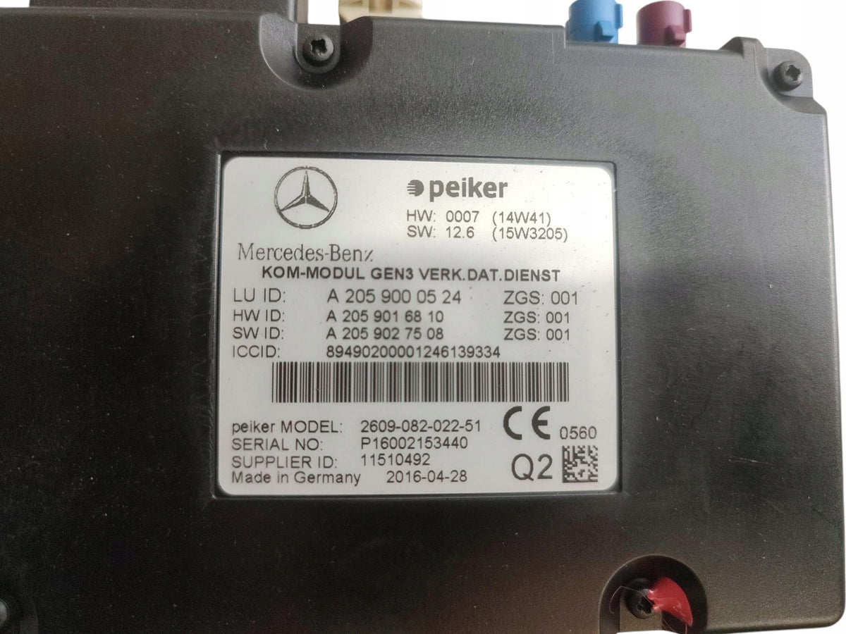 DRIVER MODULE TELEMATIC ATM MERCEDES GLA X156 A2059000524 A2059016810