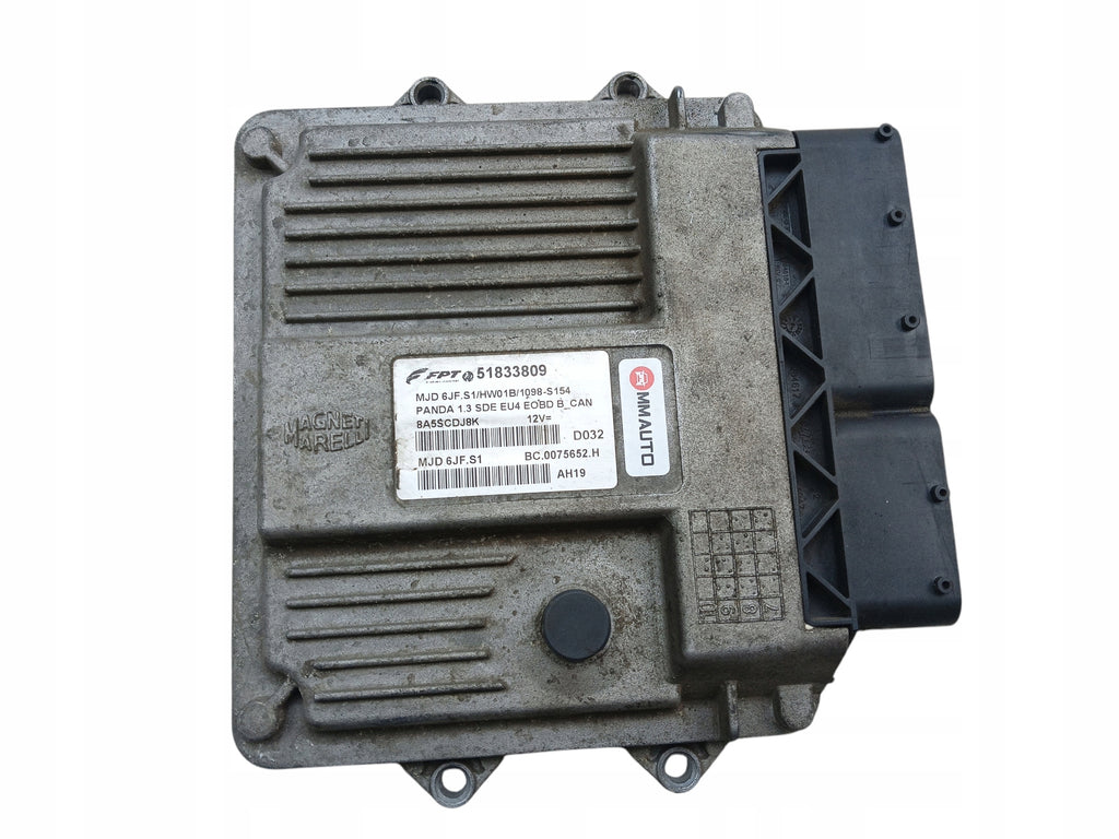 ENGINE COMPUTER FIAT PANDA II 1.3 JTD 51833809