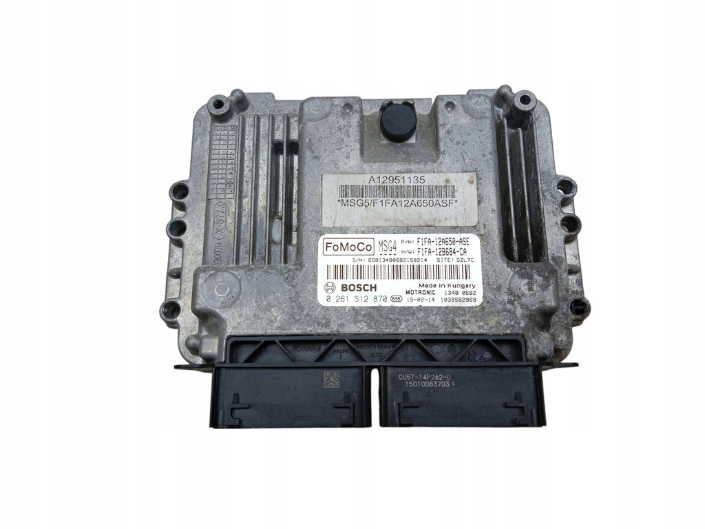 ENGINE COMPUTER FORD FOCUS MK3 1.0 EcoBoost F1FA-12A650-ASE F1FA-12B684-CA