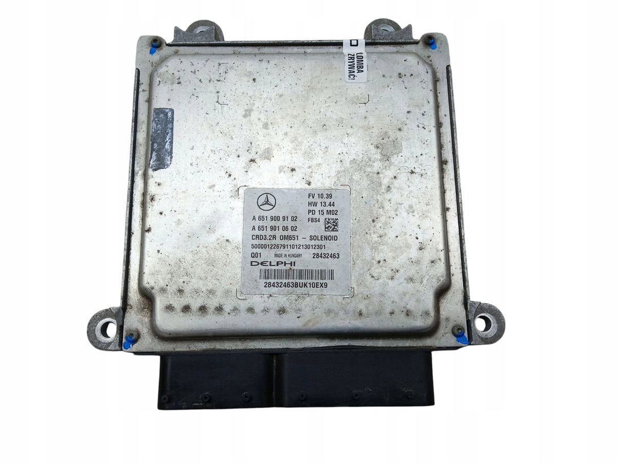 ENGINE COMPUTER MERCEDES E W212 2.2 CDI Hybrid 651.924 A6519009102