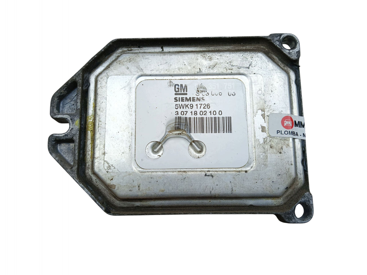ENGINE COMPUTER OPEL MERIVA A 1.8 16V Z18XE 5WK91726