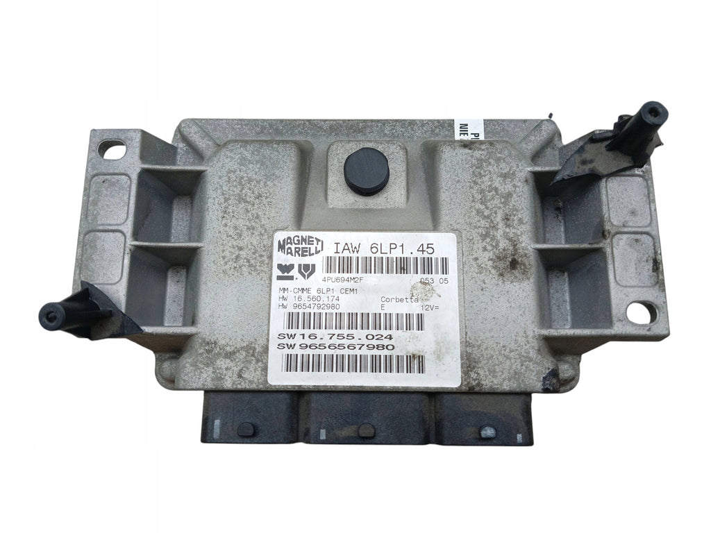 ENGINE COMPUTER PEUGEOT 407 2.0 16V RFN 9656567980
