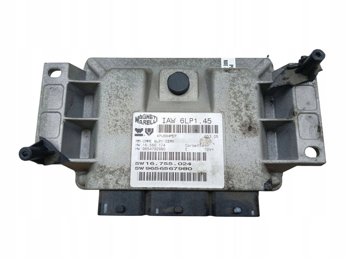 ENGINE COMPUTER PEUGEOT 407 2.0 16V RFN 9656567980
