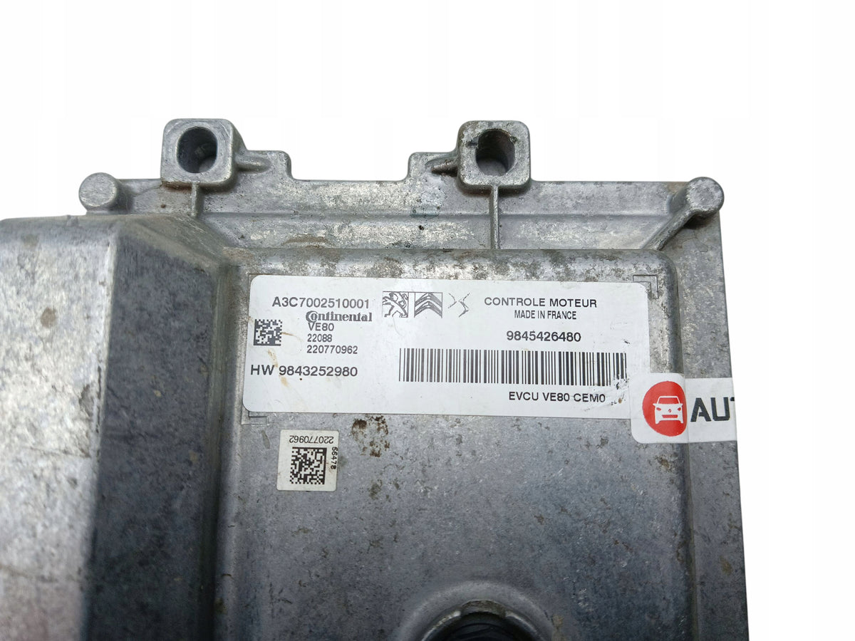 ENGINE COMPUTER PEUGEOT e-208 II E-C4 III 9845426480 9843252980