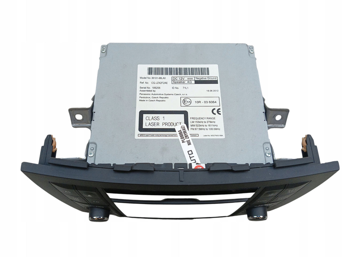 FACTORY RADIO SUZUKI SWIFT V MK7 (2010-2013) 39101-68LA0