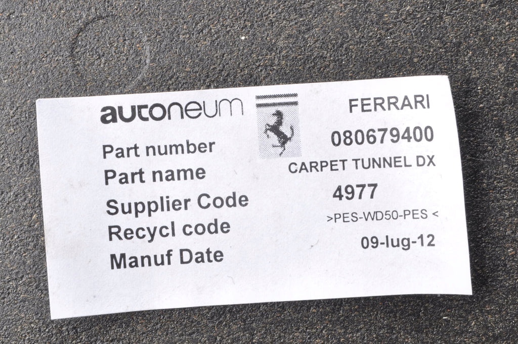 FERRARI CALIFORNIA 4.3 COVER RIGHT COVER 080679400