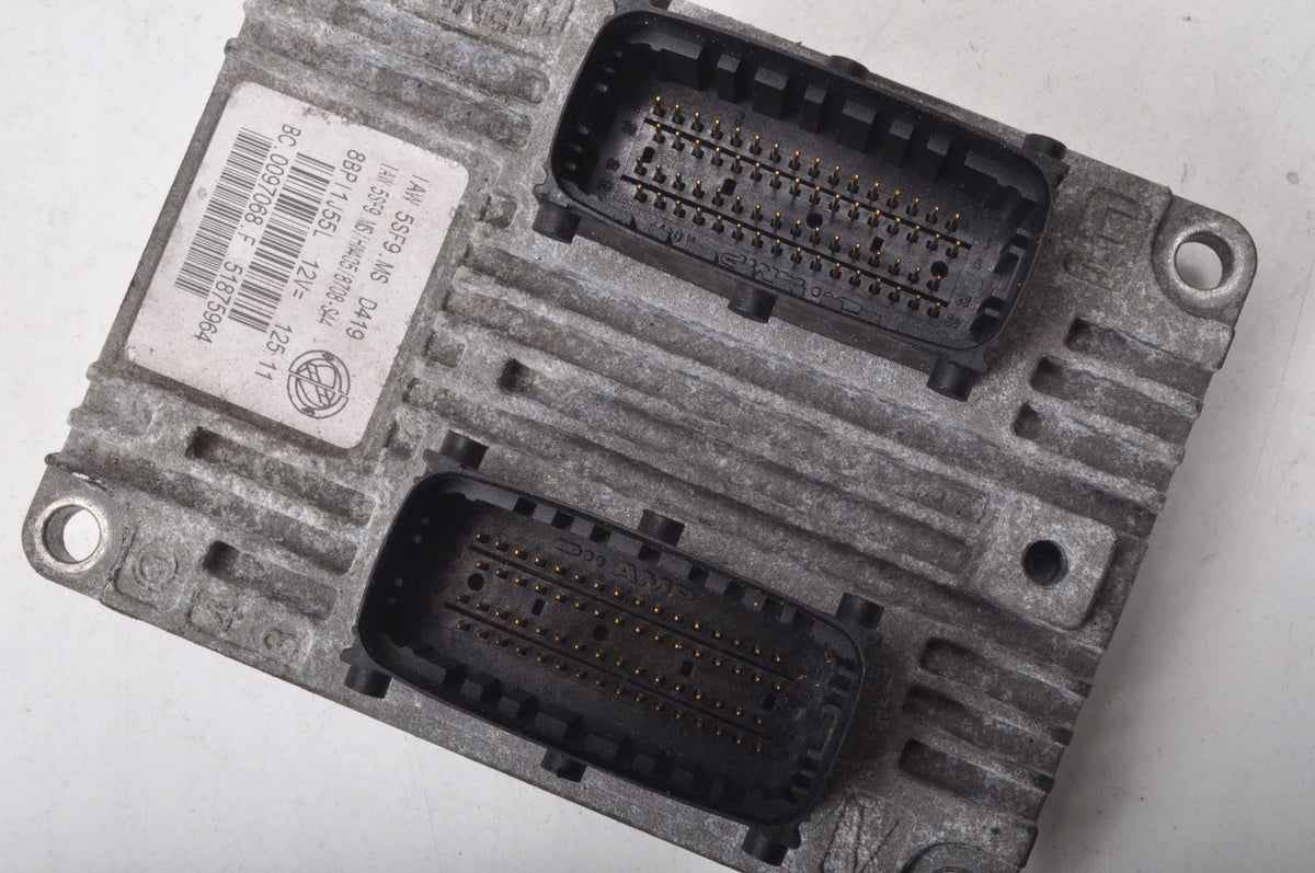 FIAT 500 1.2 8V 69KM COMPUTER ENGINE DRIVER 518755964 IAW5SF9MS