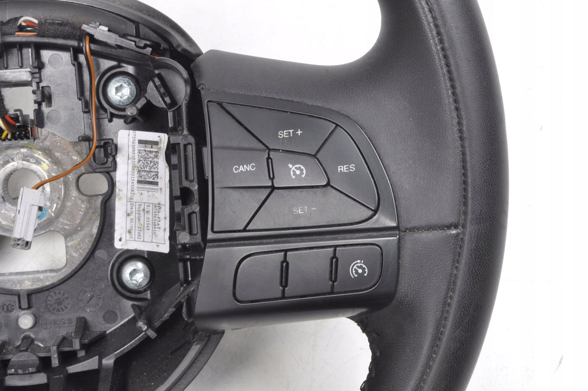 FIAT 500X STEERING WHEEL LEATHER MULTIFUNCTION 07356348910