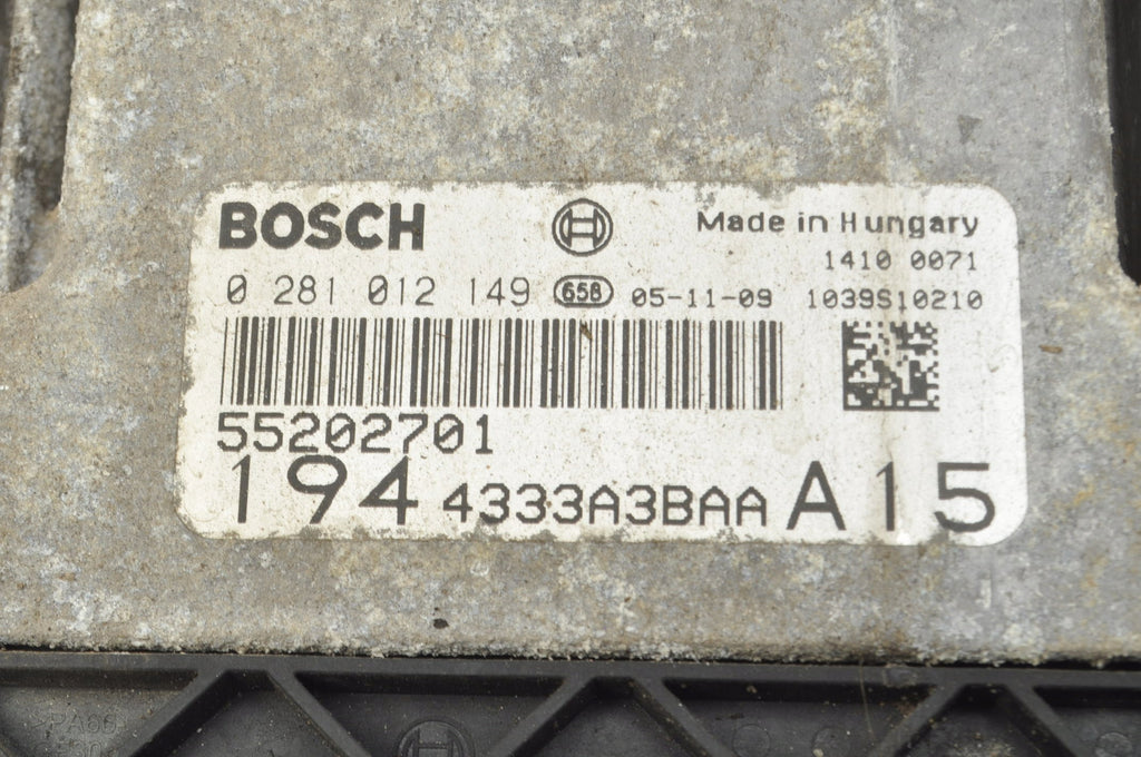 FIAT CROMA 1.9 D Multijet 150HP COMPUTER ENGINE CONTROLLER 55202701