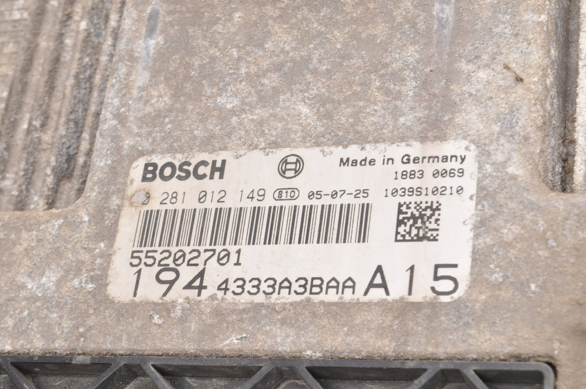 FIAT CROMA II 1.9 D Multijet 150HP COMPUTER ENGINE CONTROLLER 55202701
