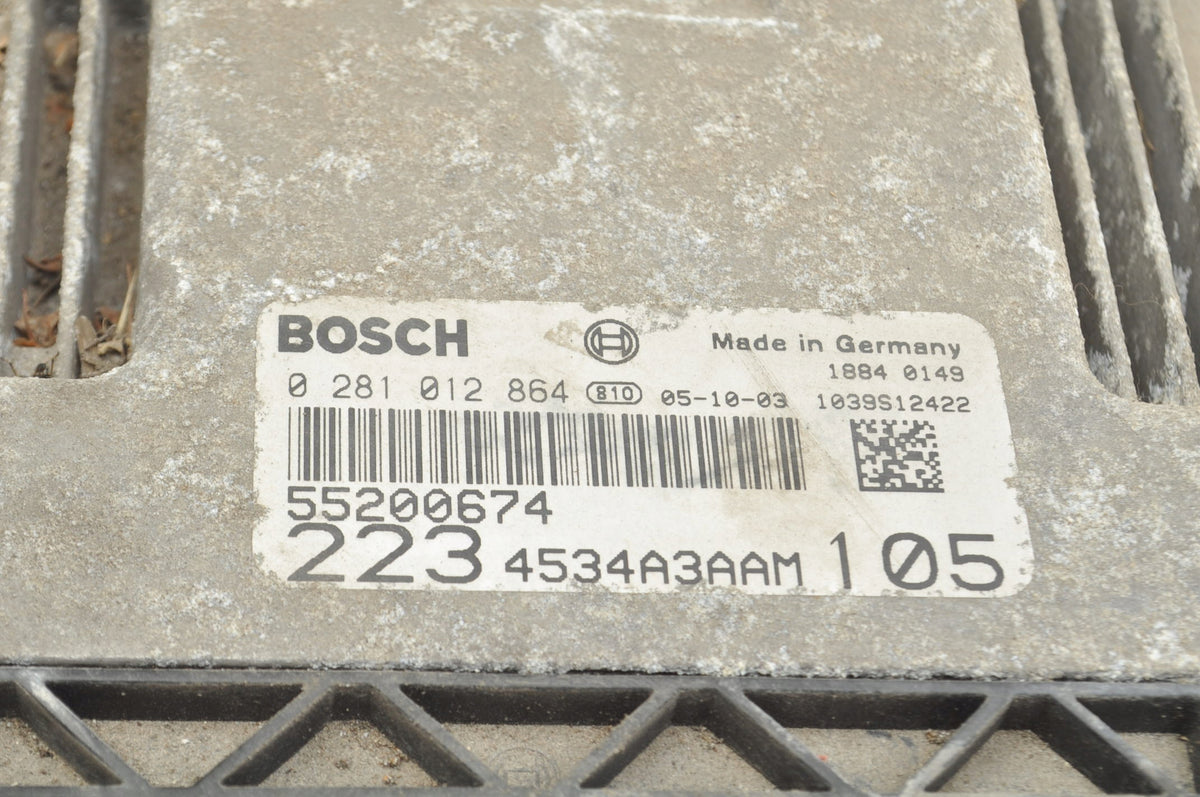FIAT DOBLO 1.9 JTD 105 KM COMPUTER ENGINE DRIVER 55200674