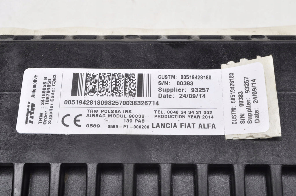 FIAT PANDA III PASSENGER AIRBAG 00519428180