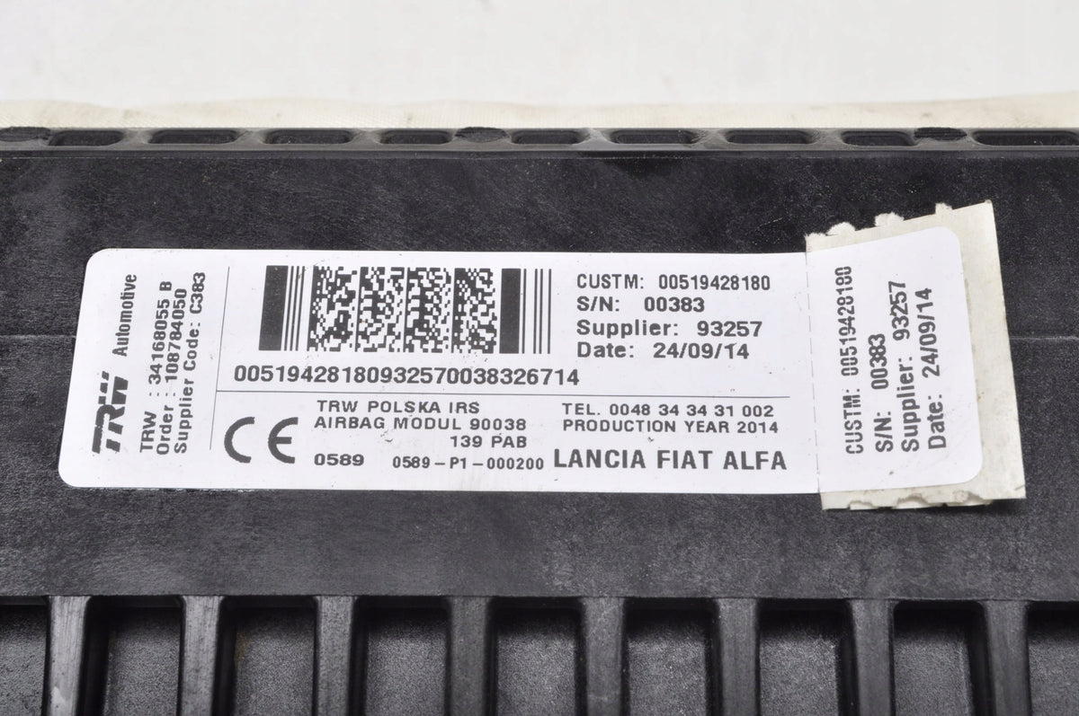 FIAT PANDA III PASSENGER AIRBAG 00519428180