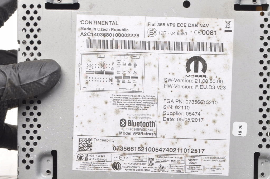 FIAT TIPO II RADIO 07356615210