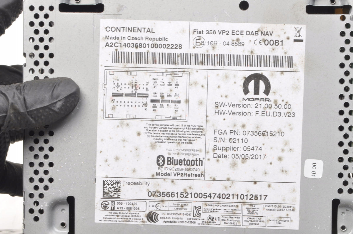 FIAT TIPO II RADIO 07356615210