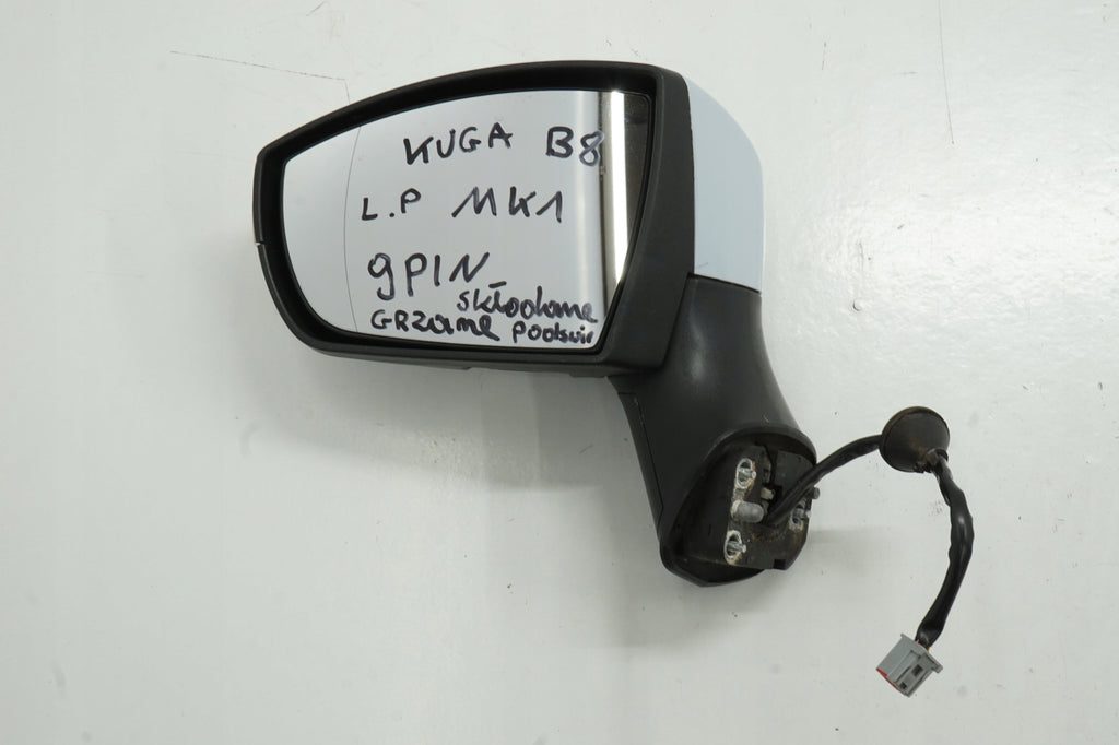 FORD KUGA MK1 10R MIRROR LEFT 9PIN B8 ANGLIK UK DAMAGED