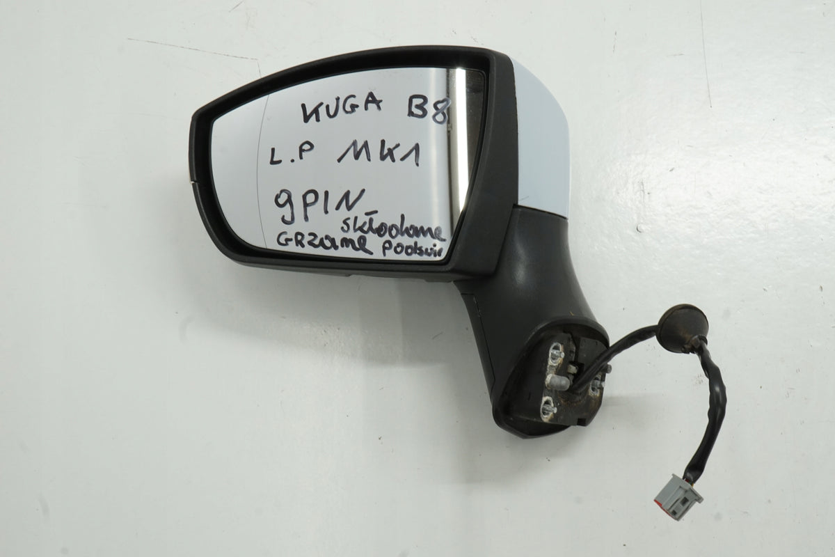 FORD KUGA MK1 10R MIRROR LEFT 9PIN B8 ANGLIK UK DAMAGED