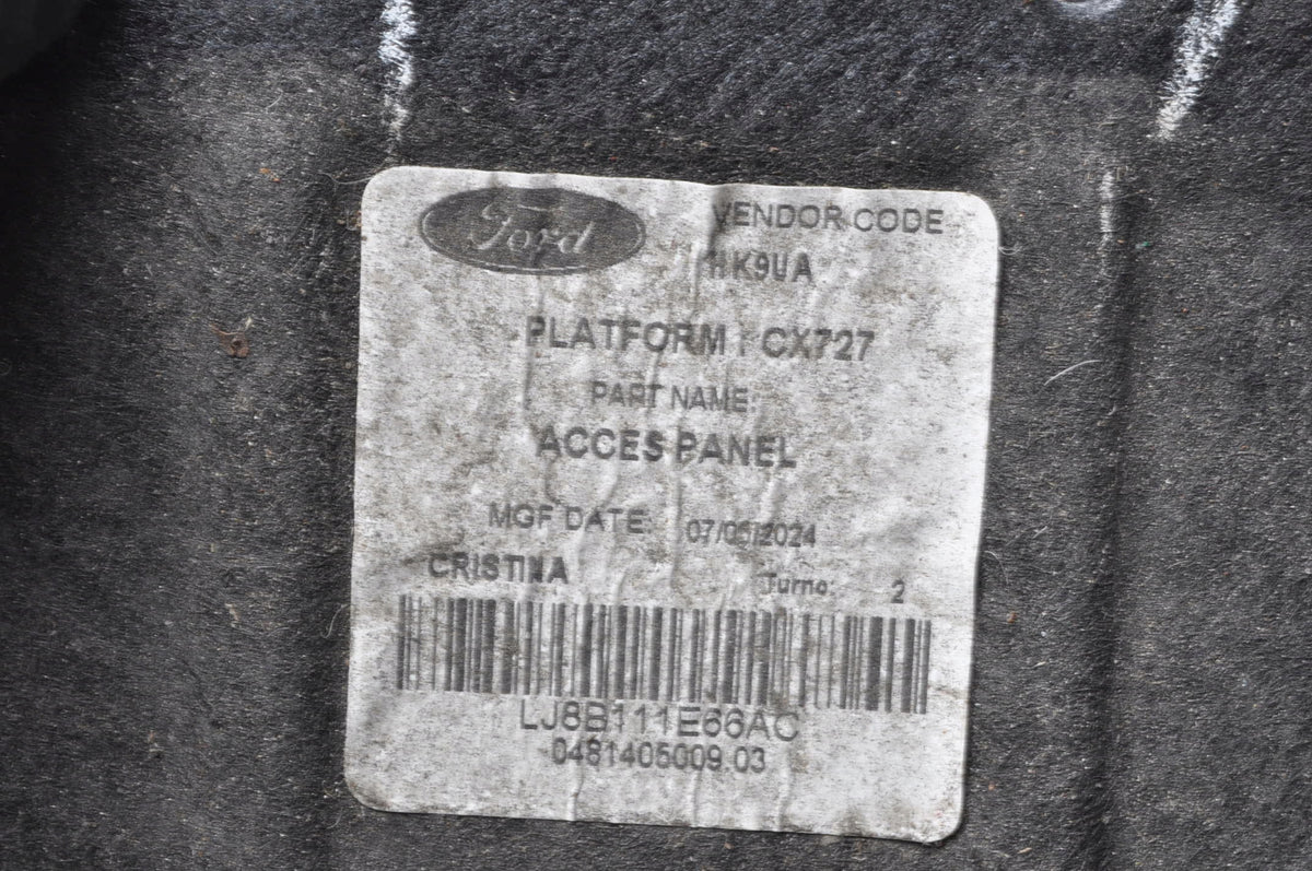 FORD MUSTANG MACH-E CAP CHASSIS SKID PLATE LJ8B-111E66-AC