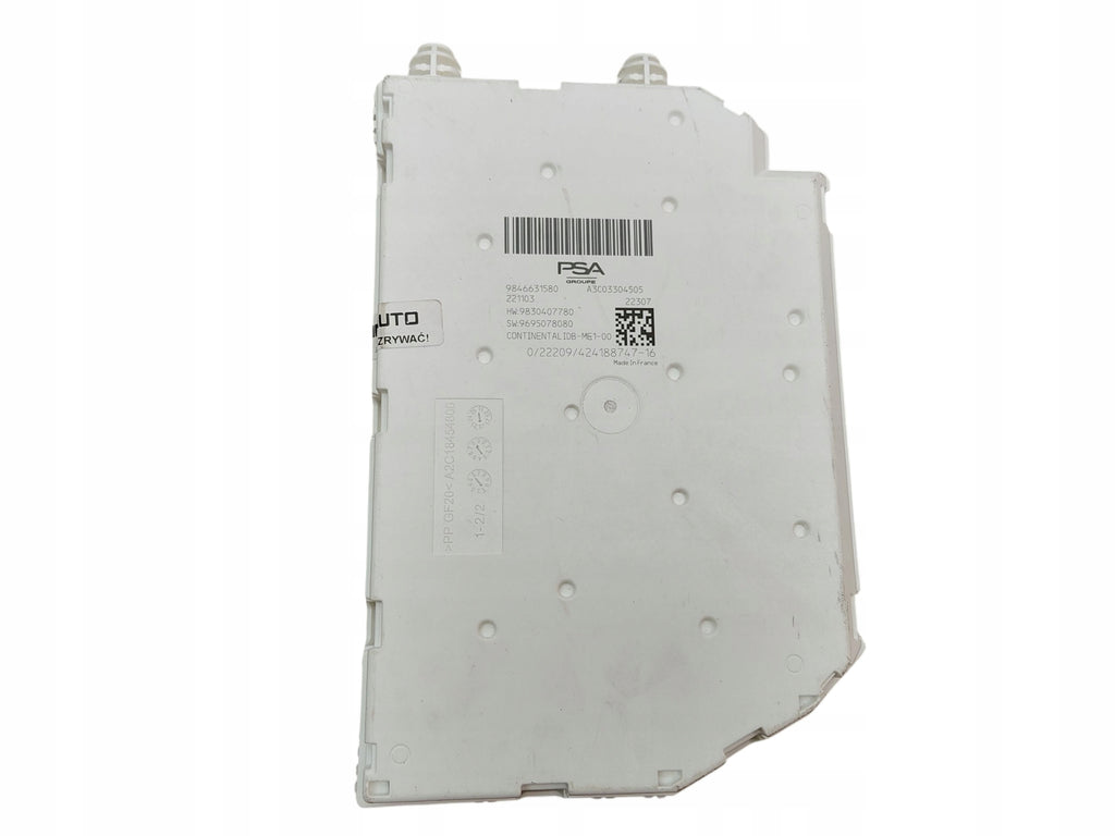 FUSE BOX BSI CITROEN C5 X PEUGEOT 308 III T10 9846631580