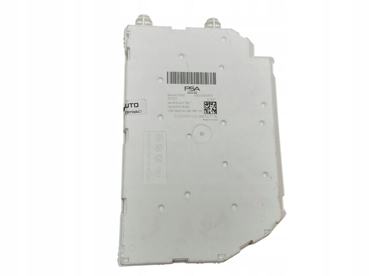 FUSE BOX BSI CITROEN C5 X PEUGEOT 308 III T10 9846631580