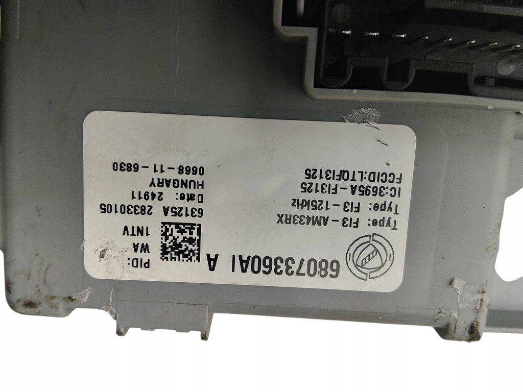 FUSE BOX BSI MODULE FIAT 500 (2007-2015) 68073360A