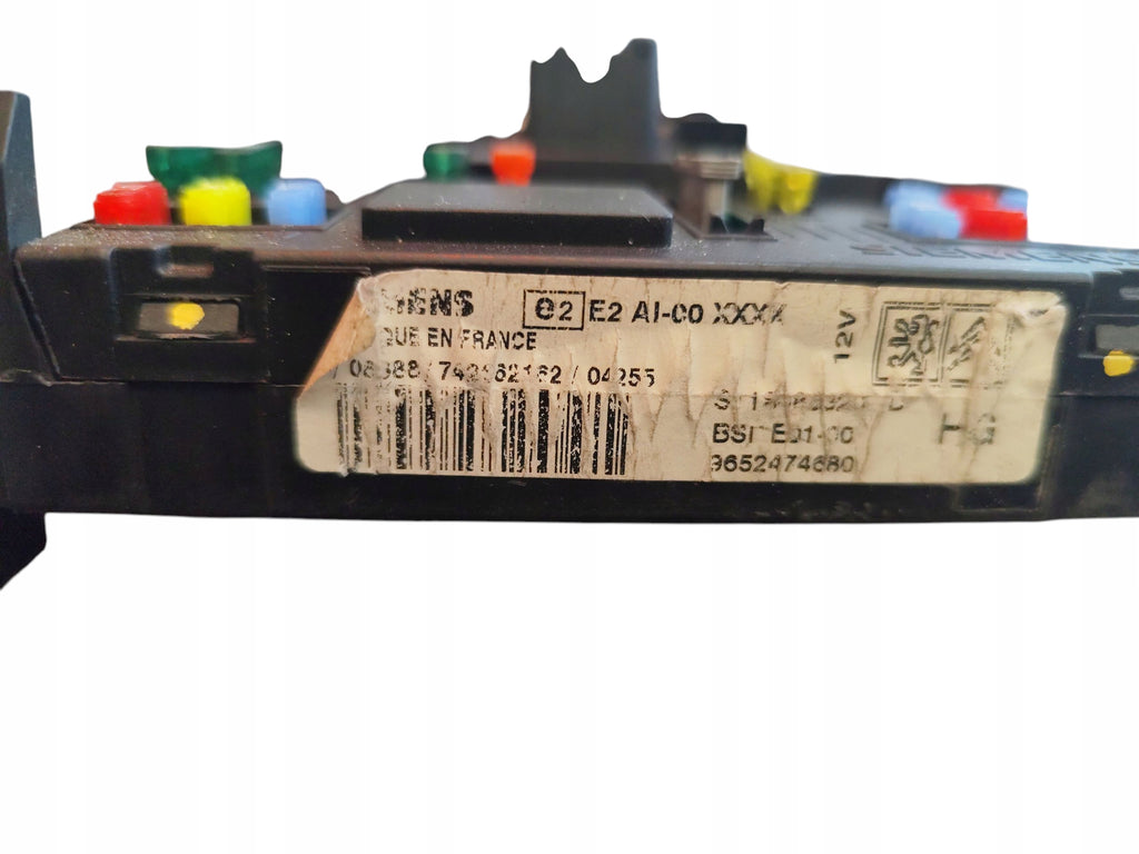 FUSE BOX MODULE BSI PEUGEOT 206 9652474680 E01