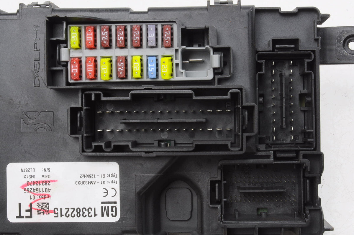 FUSE BOX OPEL CORSA D 13382215