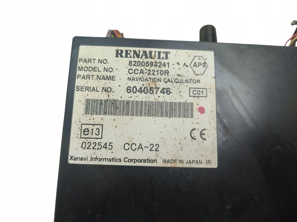 GPS NAVIGATION READER RENAULT ESPACE IV LAGUNA II 8200593241A