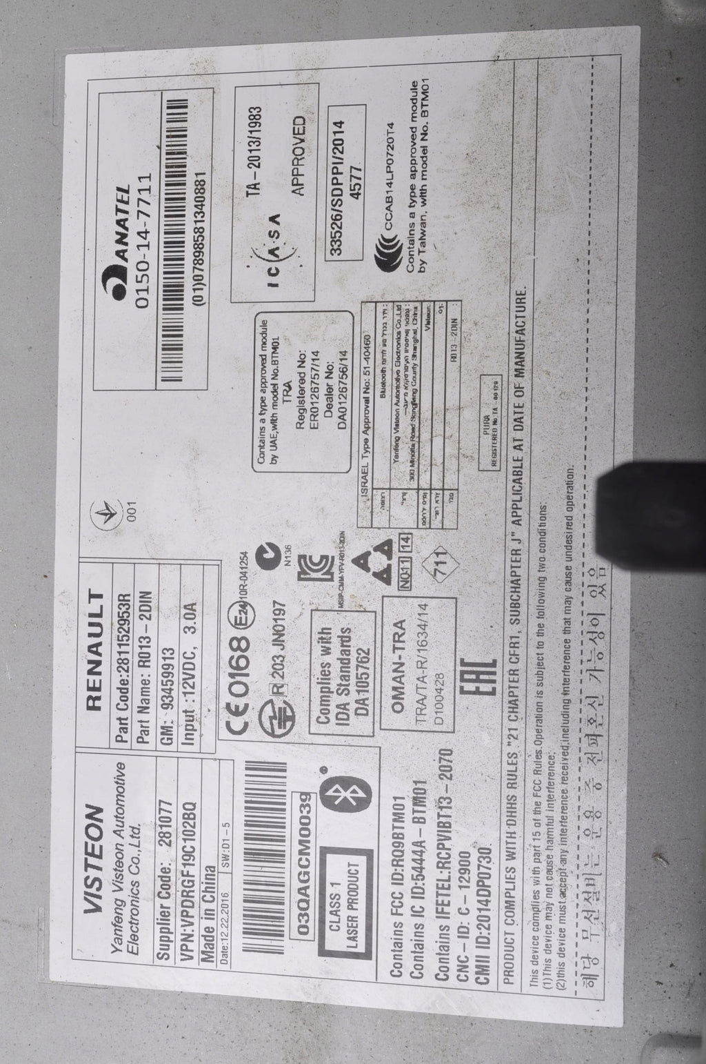 HIT III OPEL VIVARO B RADIO 281152953
