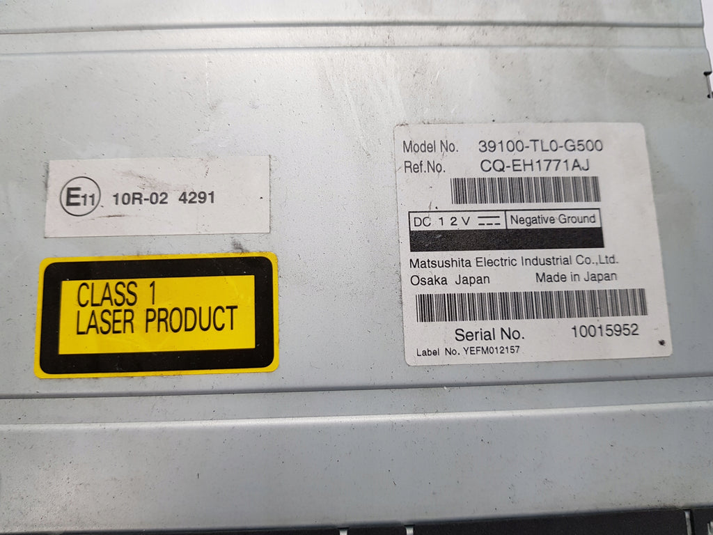 HONDA ACCORD VIII CHANGER CD PREMIUM SYSTEM