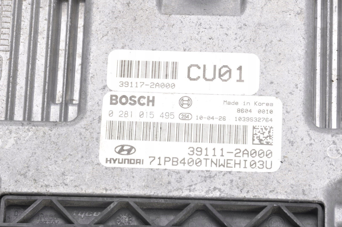 HYUNDAI I20 COMPUTER ENGINE DRIVER P1 39111-2A000 0281015495
