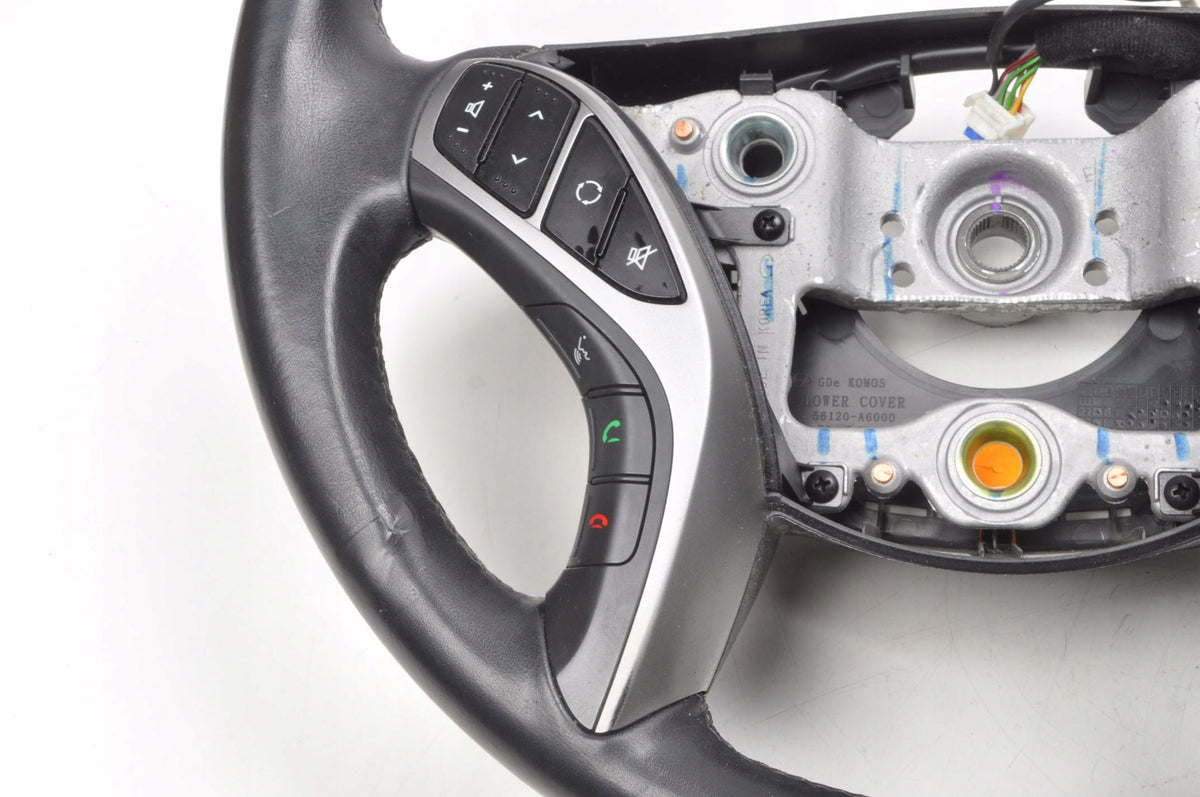 HYUNDAI I30 II MULTIFUNCTION LEATHER STEERING WHEEL 56110-A6691 LIFT