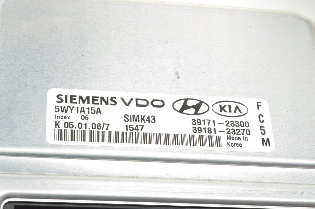 HYUNDAI TUCSON I 2.0 16V 141KM COMPUTER ENGINE DRIVER 39171-23300
