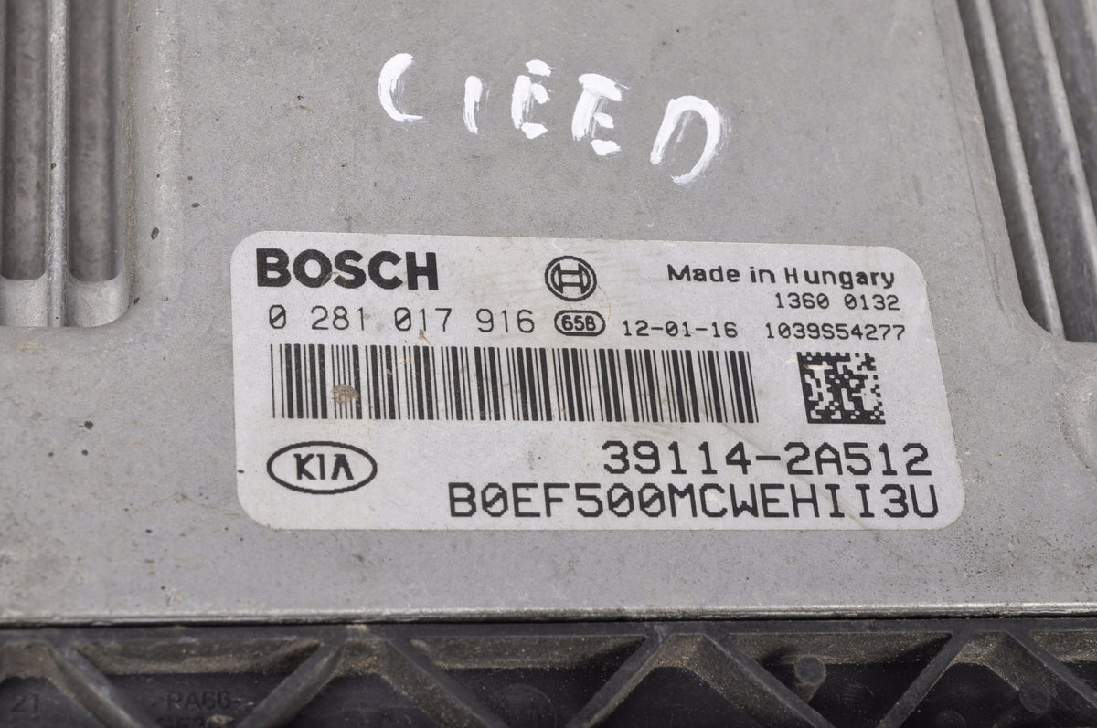 KIA CEED 1.6 ENGINE DRIVER 39114-2A512 0281017916