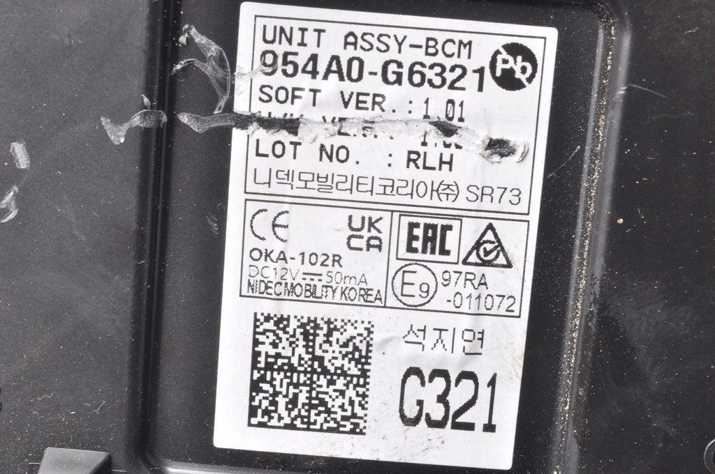 KIA PICANTO III COMPUTER MODULE DRIVER BCM 954A0-G6321