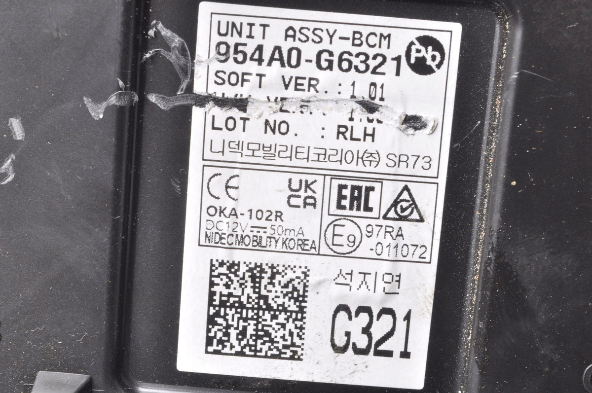 KIA PICANTO III COMPUTER MODULE DRIVER BCM 954A0-G6321